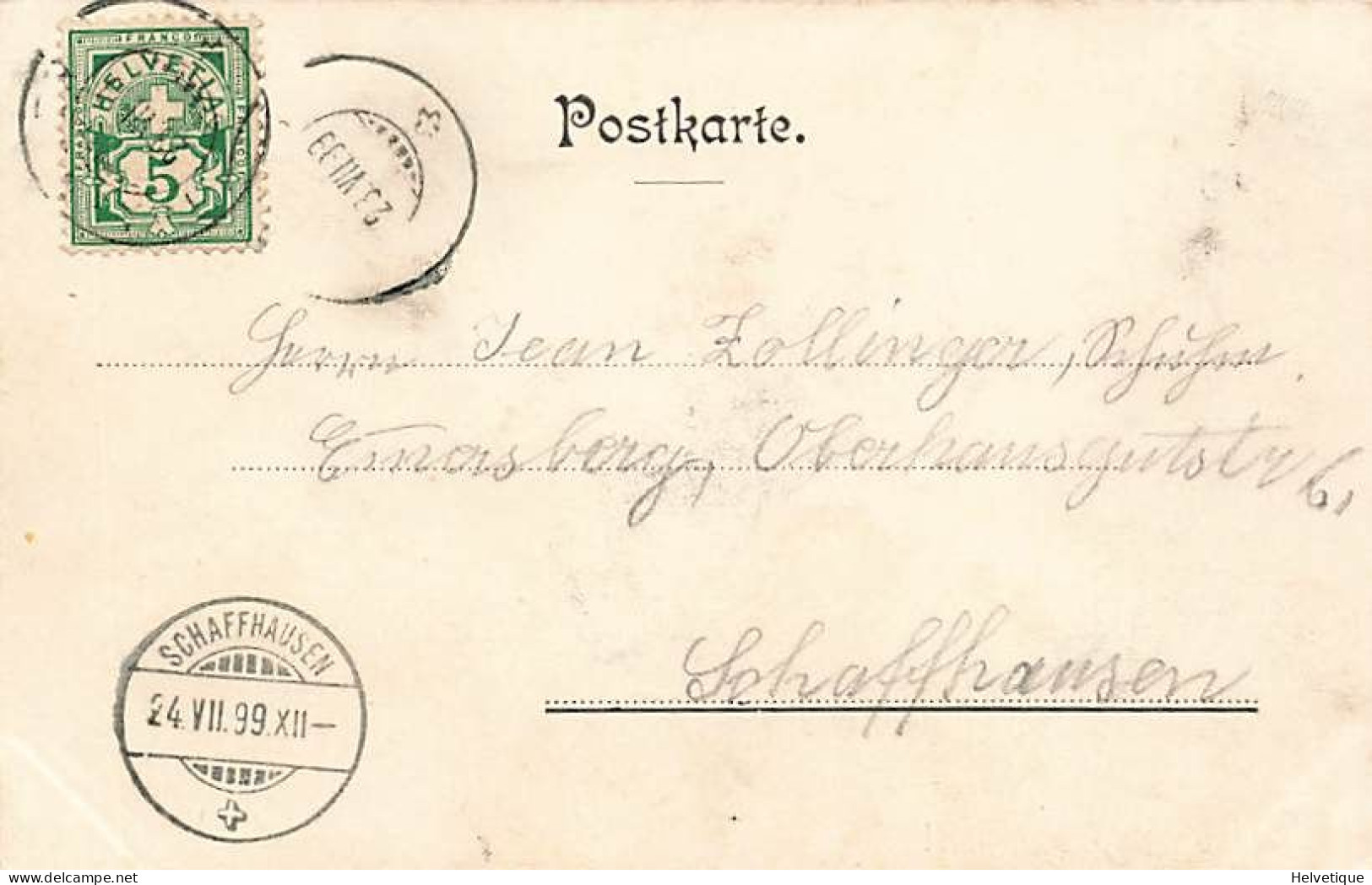 1899 Gruss Aus Thaingen Thainger Sturm 1499 Thayngen - Thayngen