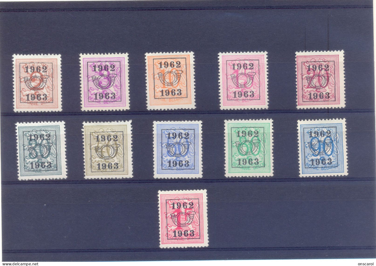 Reeks 55  PRE725/PRE735  Postgaaf ** MNH PRACHTIG - Typo Precancels 1951-80 (Figure On Lion)