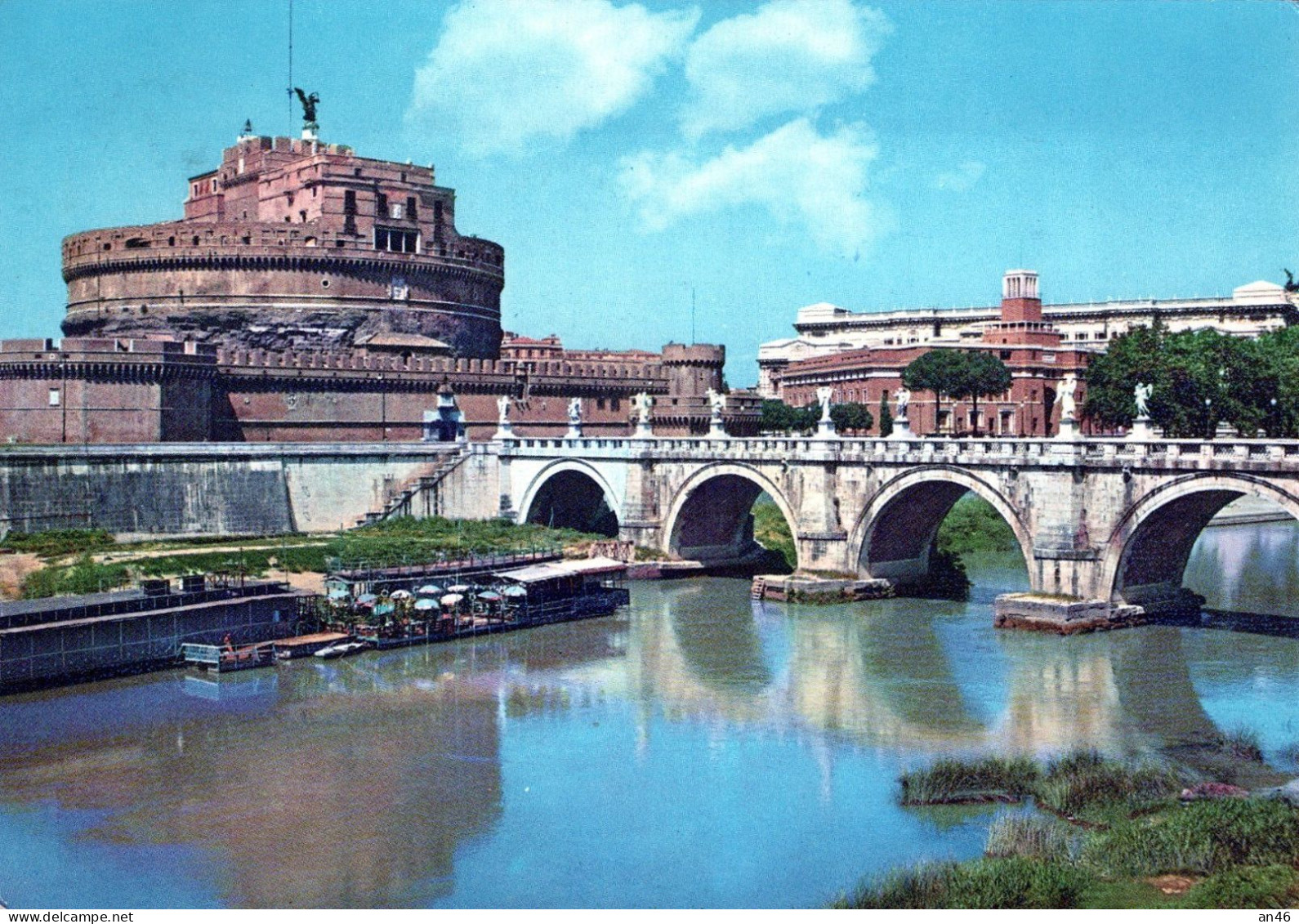 ROMA - CASTEL SANT'ANGELO - Vgt.1950-  (cartolina Di Interesse Filatelico) - Castel Sant'Angelo