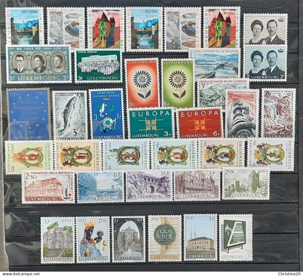 Luxembourg 1963/64 Années Complètes N°620/59 **TB Cote 23€60 - Ganze Jahrgänge