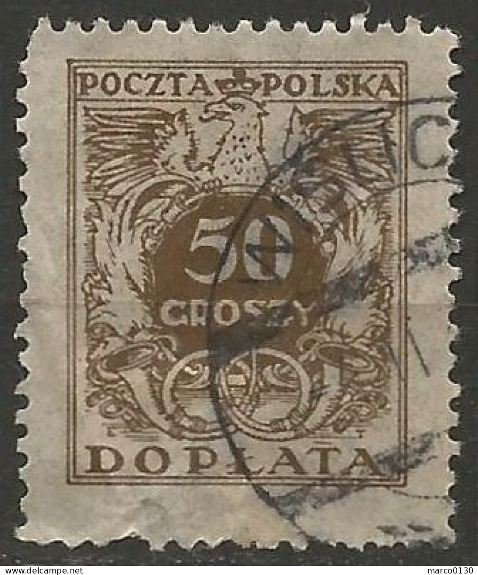 POLOGNE / TAXE N° 75 OBLITERE - Postage Due