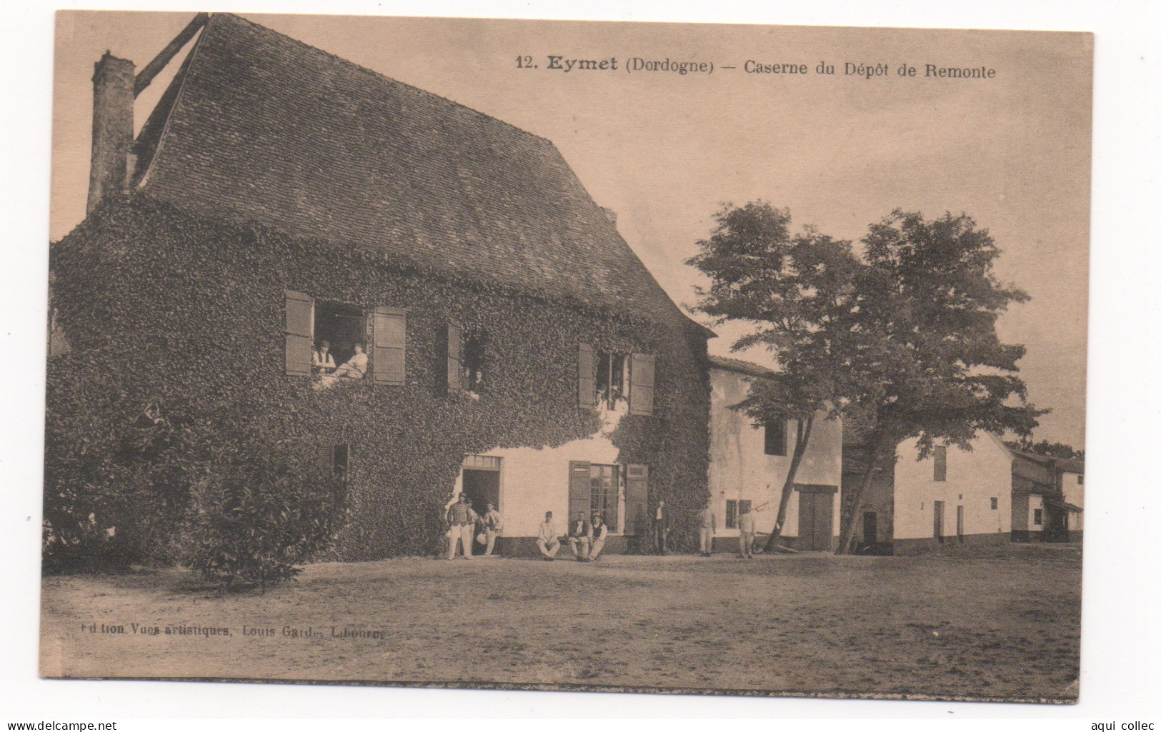 EYMET   24  DORDOGNE PERIGORD   CASERNE DU DÉPÔT  DE REMONTE - Eymet