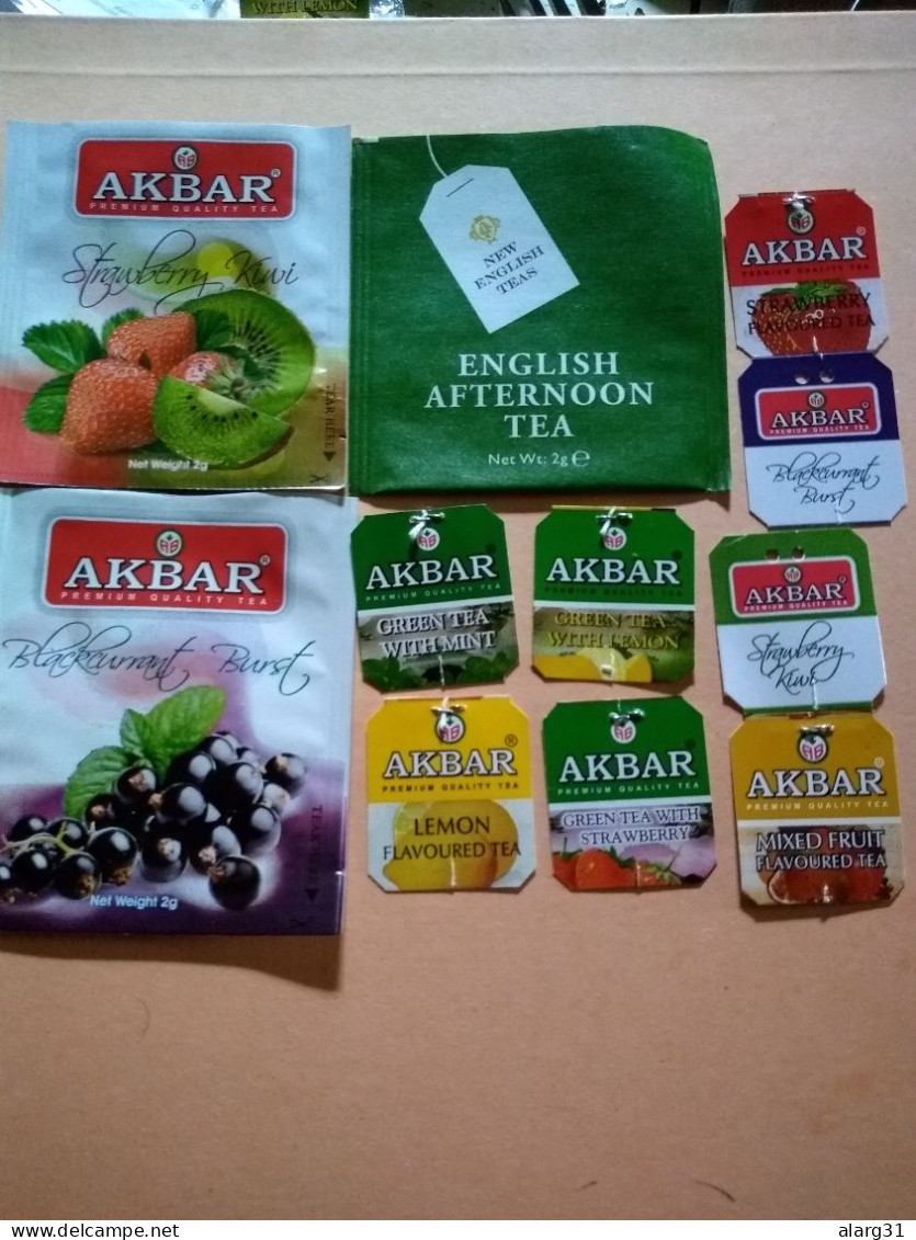 Sri Lanka Akbar England Tea Bags&tags.11 Pieces .reg Post E7.conmems 2 Selections Or More E 12 Postage Fruit Teas.green. - Koffie En Thee