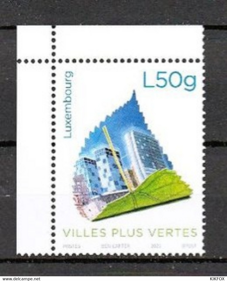 LUXEMBOURG,LUXEMBURG,2022,  MI 2304, Grünere Städtische Gebiete , ARCHITEKTUR Gebäude Naturlandschaft, POSTFRISCH, NEUF - Unused Stamps