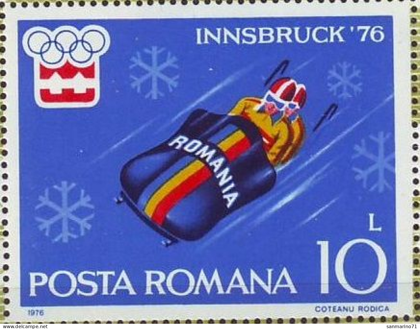 ROMANIA 3318,unused - Winter 1976: Innsbruck