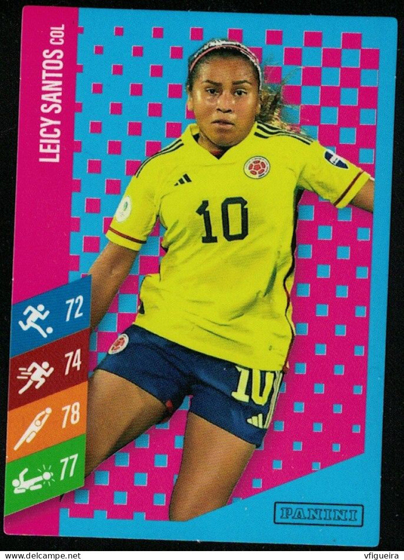 Panini Coupe Monde Féminine FIFA 2023 Leicy Santos Milieu Terrain Colombie - Edizione Tedesca