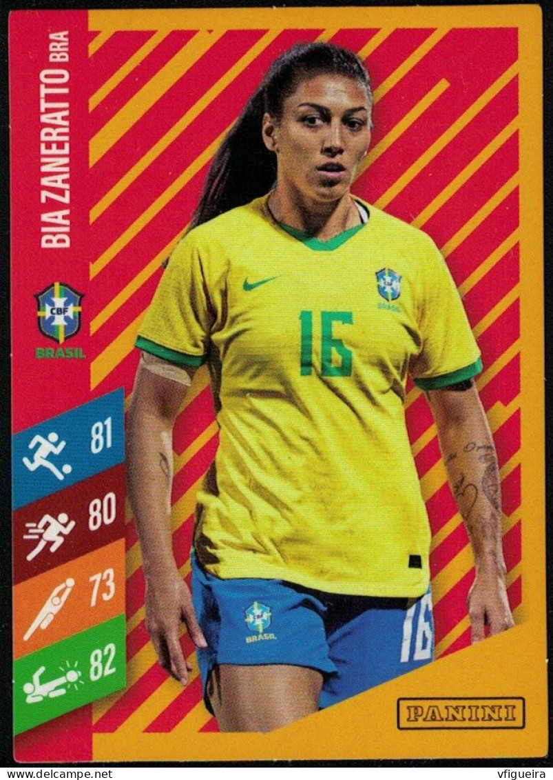 Panini Coupe Monde Féminine FIFA 2023 Bia Beatriz Zaneratto Attaquante Brésil - Edizione Tedesca