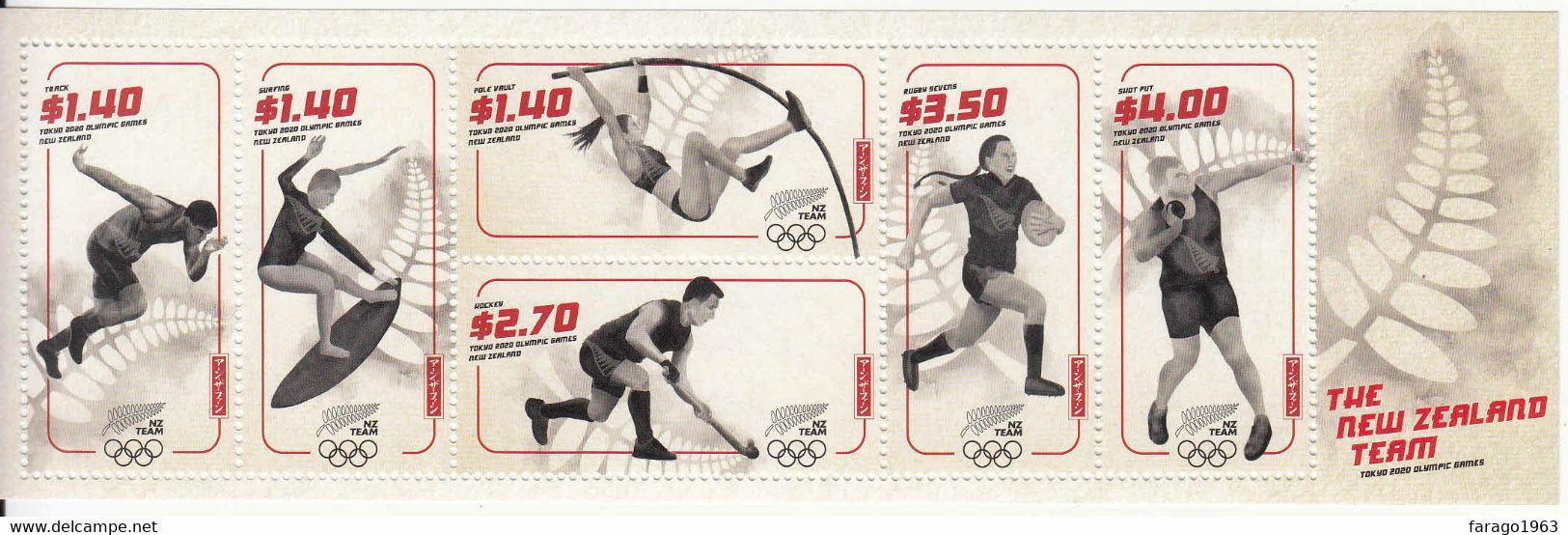 2020 New Zealand Rio Olympics Hockey Rugby Souvenir Sheet MNH @ BELOW FACE VALUE - Nuovi