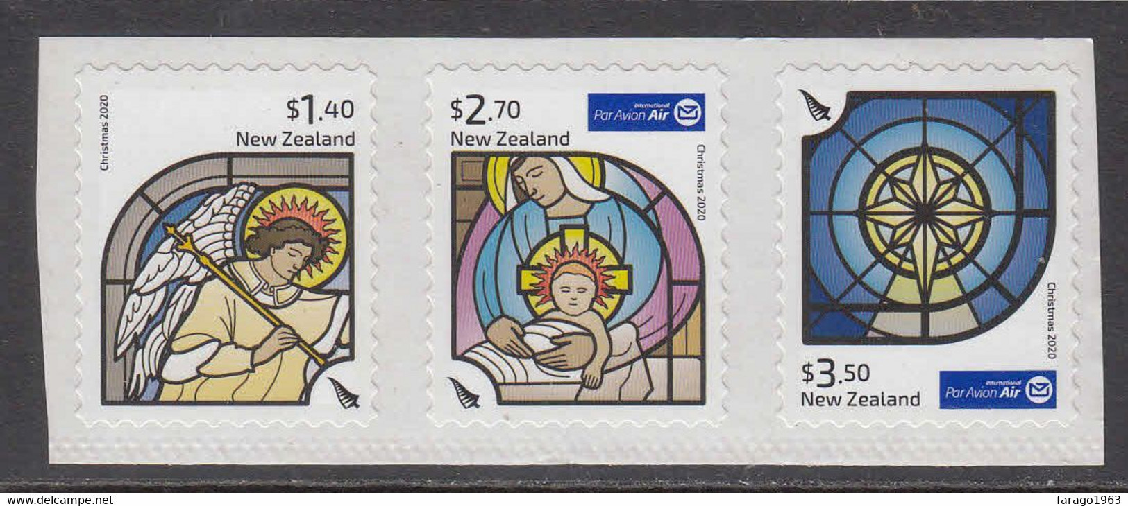 2020 New Zealand Christmas Noel Navidad Complete Set Of 3 MNH @ BELOW FACE VALUE - Unused Stamps