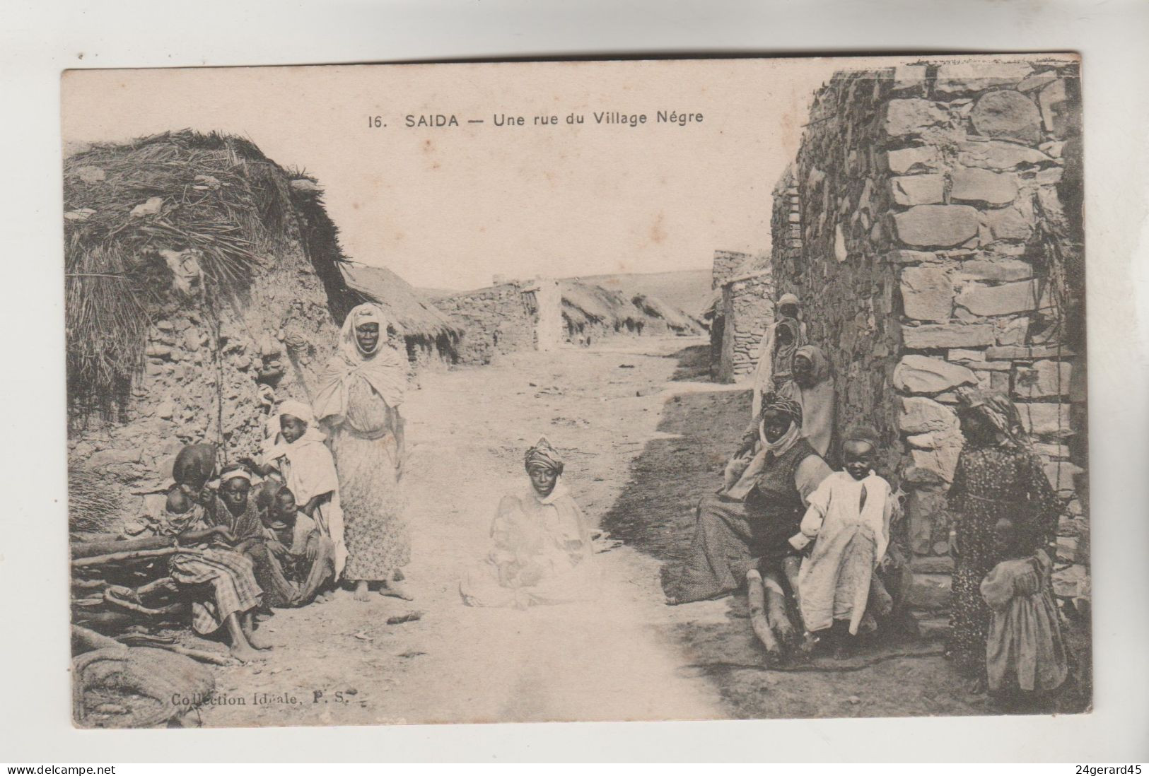 CPA SAIDA (Algérie) - Une Rue Du Village Nègre - Saida