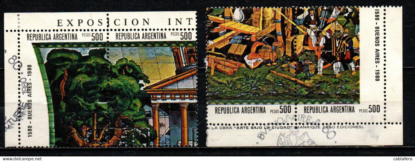 ARGENTINA - 1980 - 400° ANNIVERSARIO DI BUENOS AIRES - USATI - Used Stamps