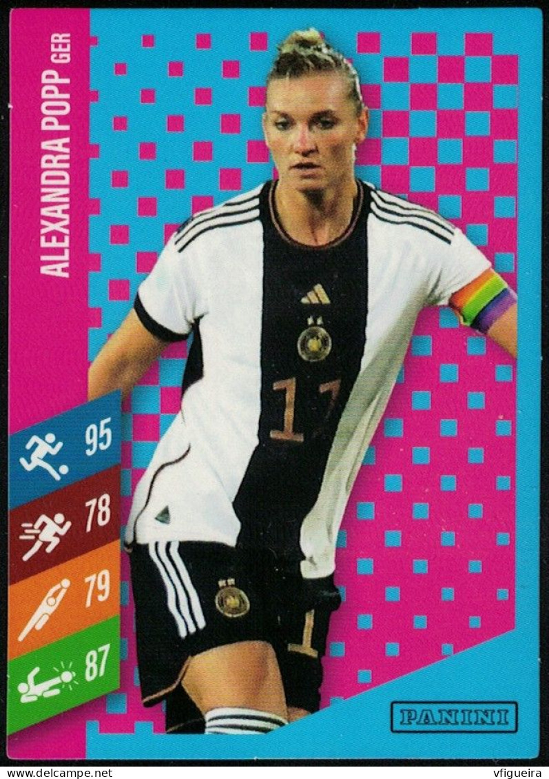 Panini Coupe Monde Féminine FIFA 2023 Alexandra Popp Attaquante Allemagne - Edition Allemande