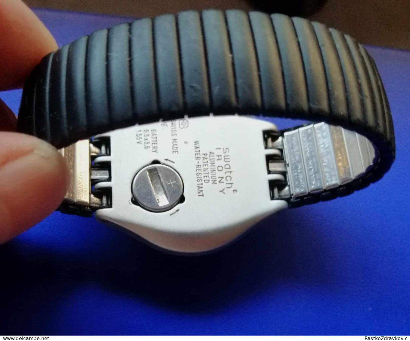 SWATCH IRONY ALUMINIM HIJACKER YGS7003A VINTAGE WRIST WATCH FROM 90