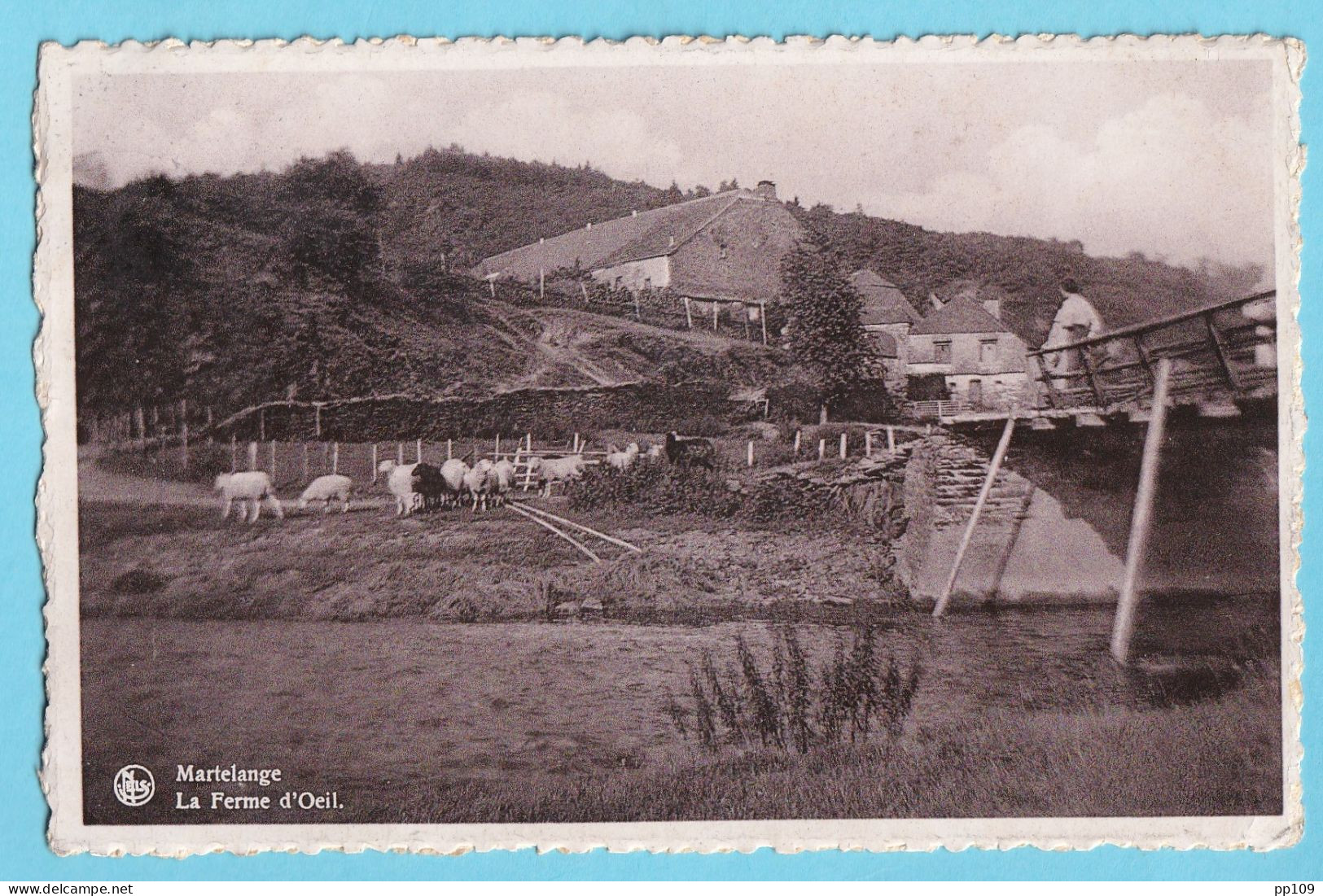 CP MARTELANGE La Ferme D'Œil Obl 12 VI 1947 - Martelange