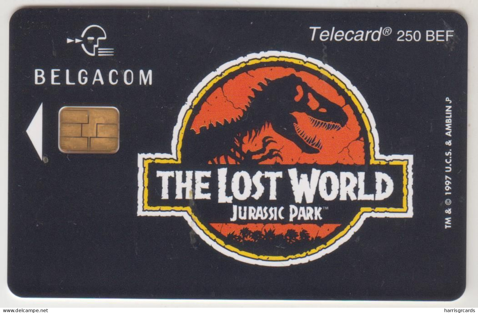 BELGIUM - Jurassic Park, 250 BEF, Tirage 1.000, Used - Con Chip