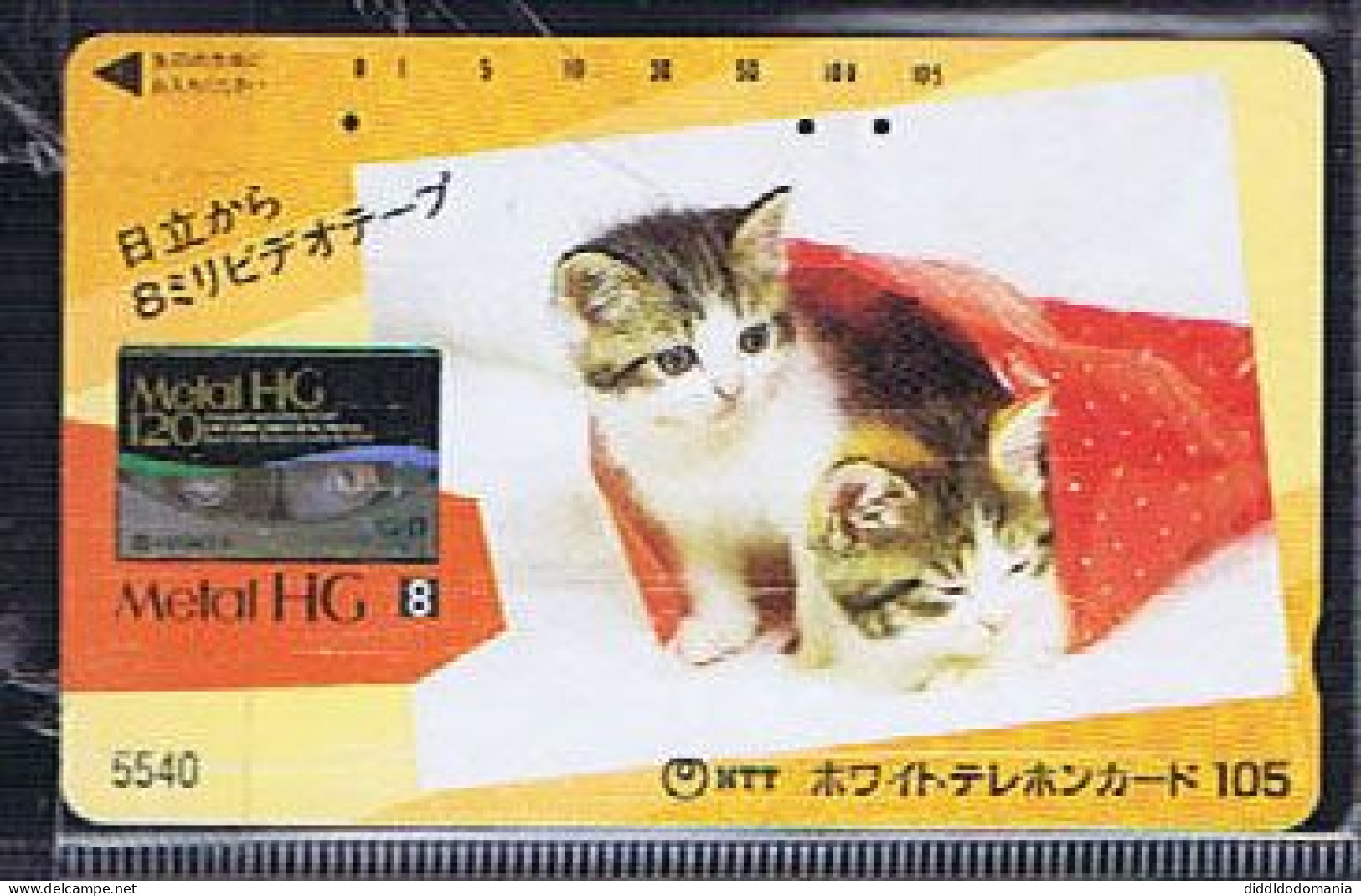 Télécartes Carte Telephonique Phonecard Japon Japan  Telecarte Theme Chat - Katten