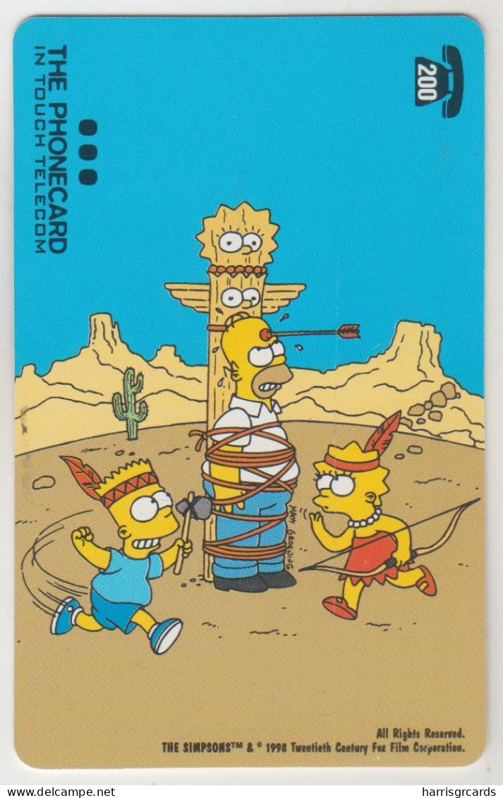 BELGIUM - Simpsons - Indiens, 20 U, Tirage 25.000, Used - Met Chip