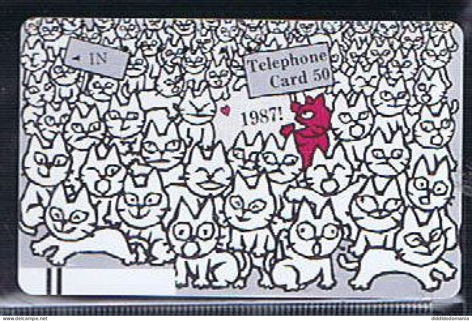 Télécartes Carte Telephonique Phonecard Japon Japan  Telecarte Theme Chat - Gatos