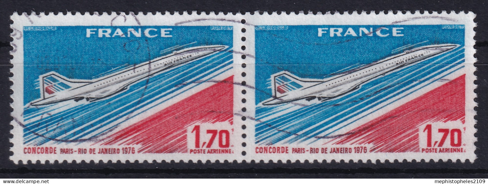 FRANCE 1976 - Canceled - YT 49 - Poste Aérienne - Pair - 1960-.... Gebraucht