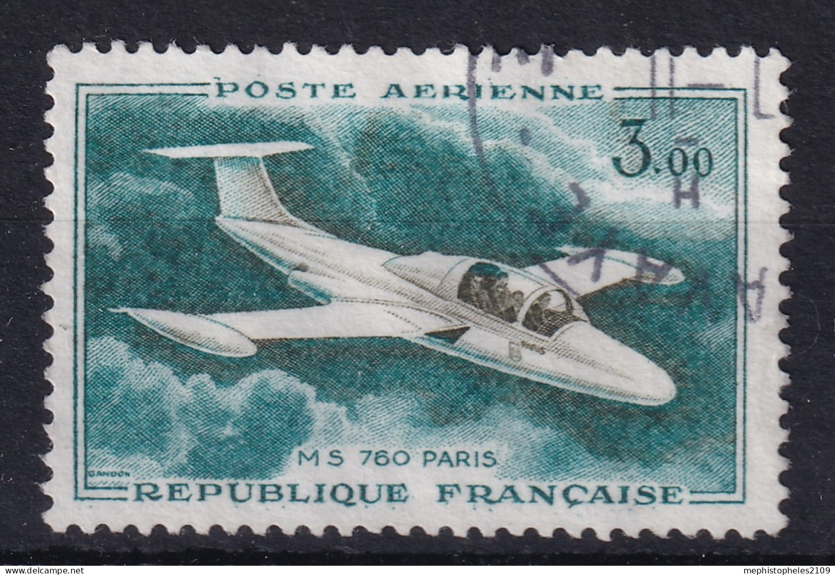 FRANCE 1960 - Canceled - YT 39 - Poste Aérienne  - 1960-.... Afgestempeld