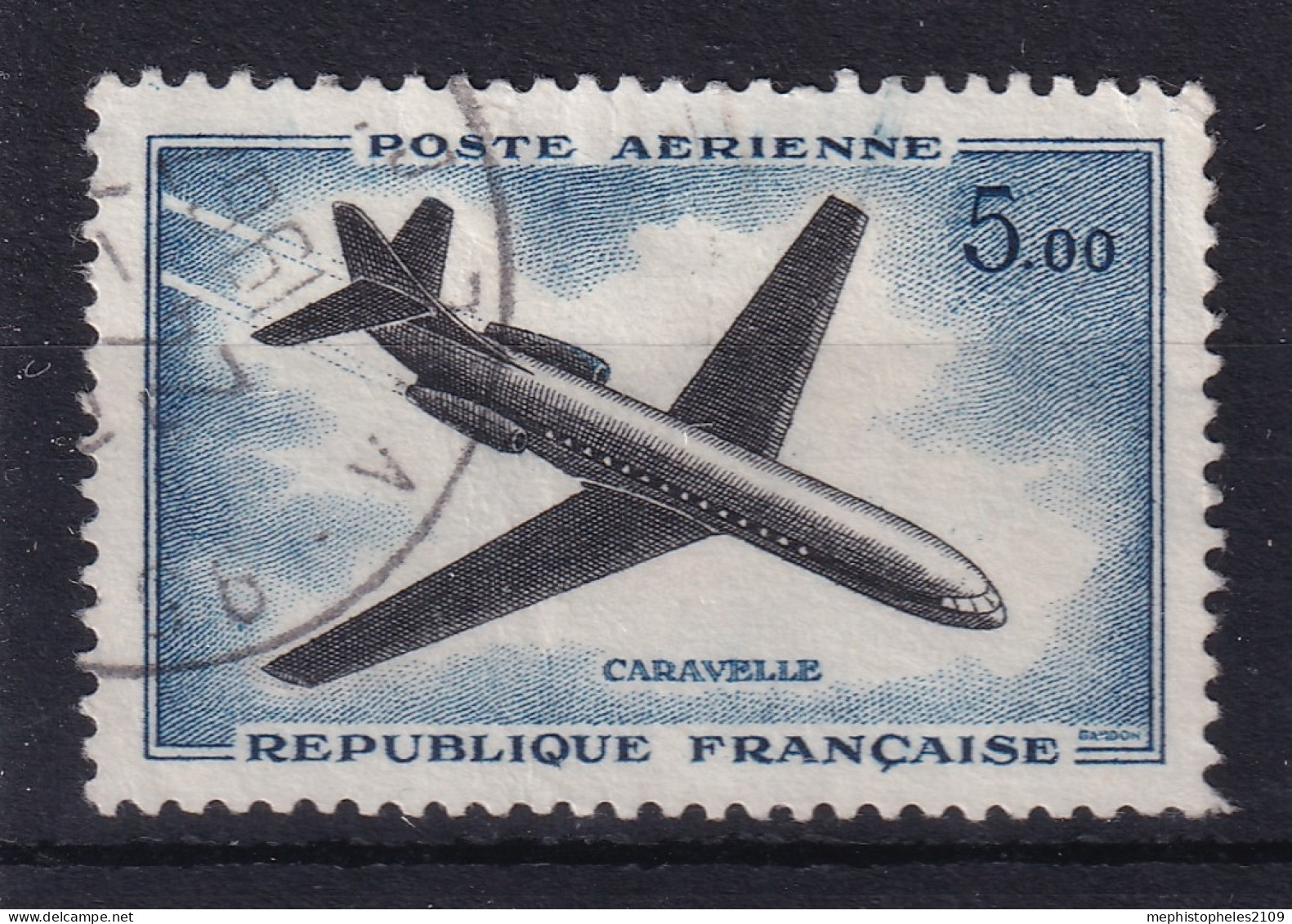 FRANCE 1960 - Canceled - YT 40 - Poste Aérienne - 1960-.... Gebraucht
