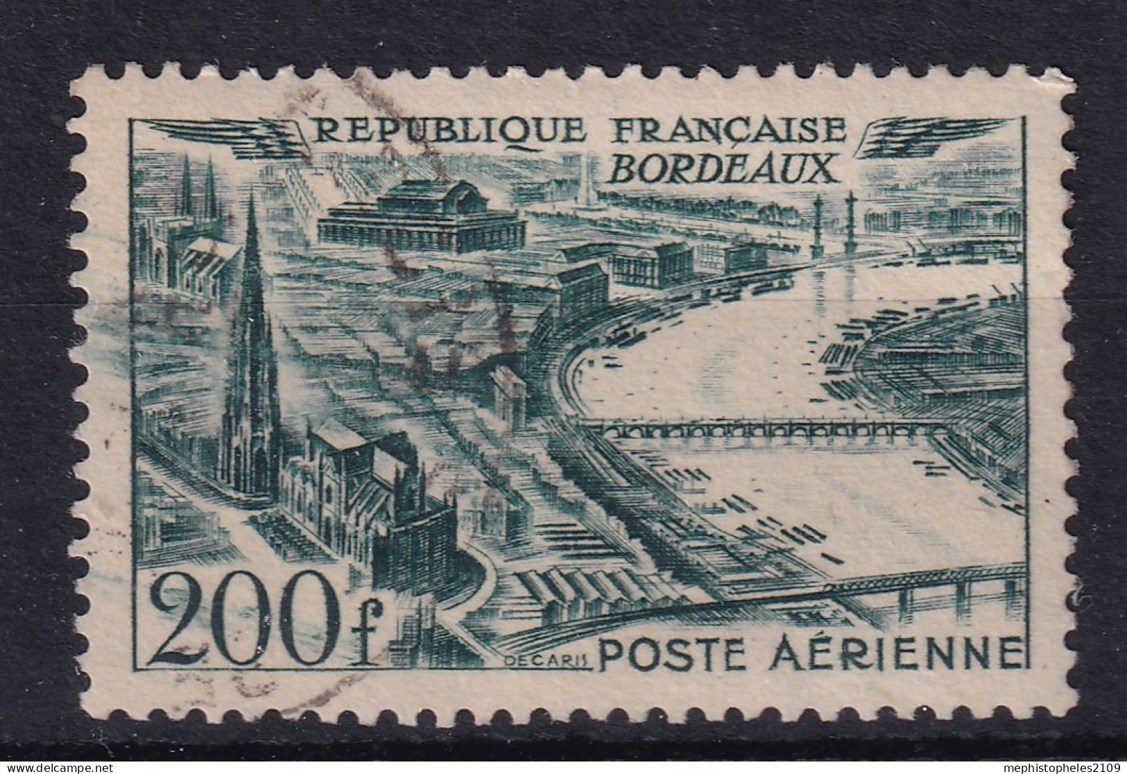 FRANCE 1949 - Canceled - YT 25 - Poste Aérienne - 1927-1959 Afgestempeld
