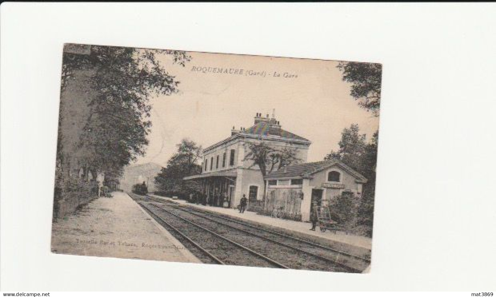 ROQUEMAURE 30 La Gare Etat Moyen Voir Scan - Roquemaure