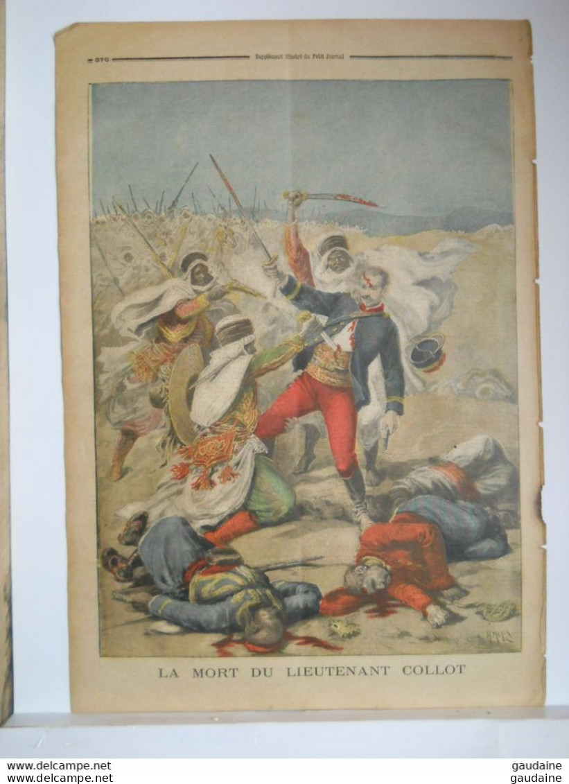 LE PETIT JOURNAL N°314 - 22 NOVEMBRE 1896 - MADAGASCAR EXECUTION A TANANARIVE - LIEUTENANT  COLLOT - CHAMBAAS - 1850 - 1899