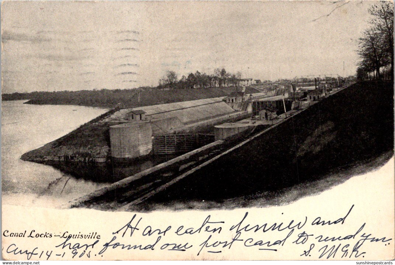 Kentucky Louisville Canal Locks 1905 - Louisville