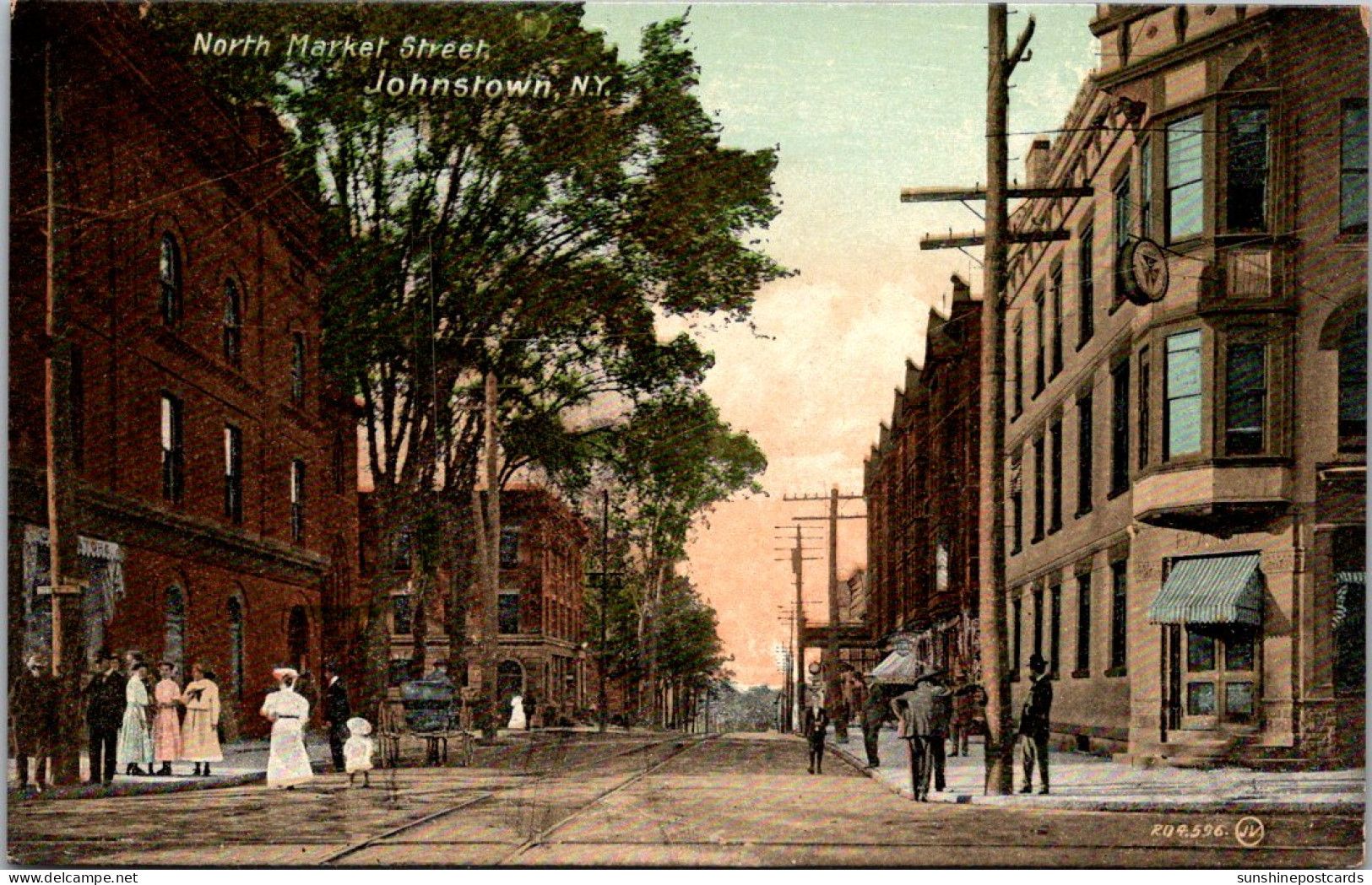 New York Johnstown North Markt Street 1911 - Saratoga Springs