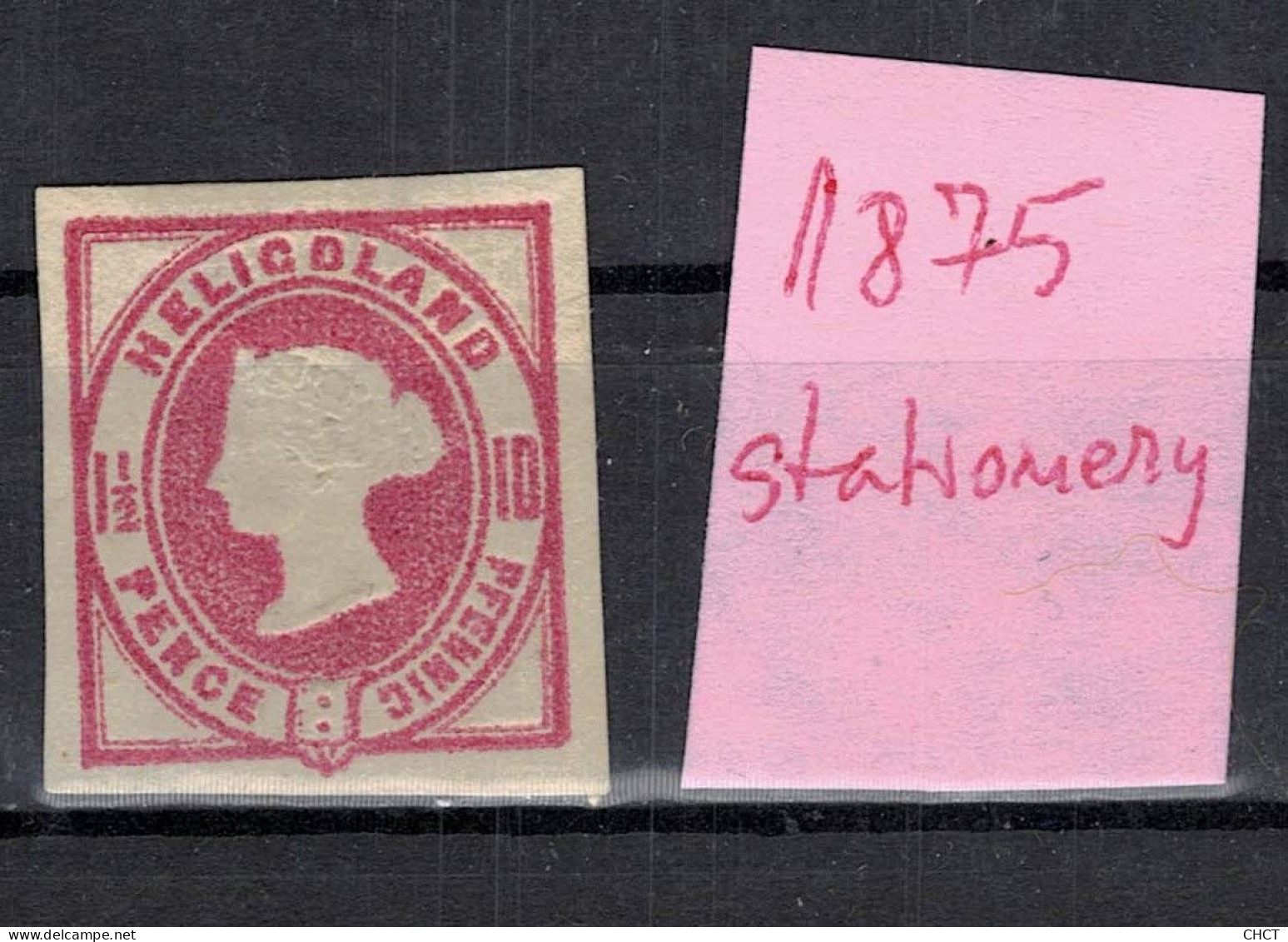 CHCT9 - 1 1/2 Pence, Stationery Cut Out, 1875, Helgoland, Heligoland, Germany - Héligoland