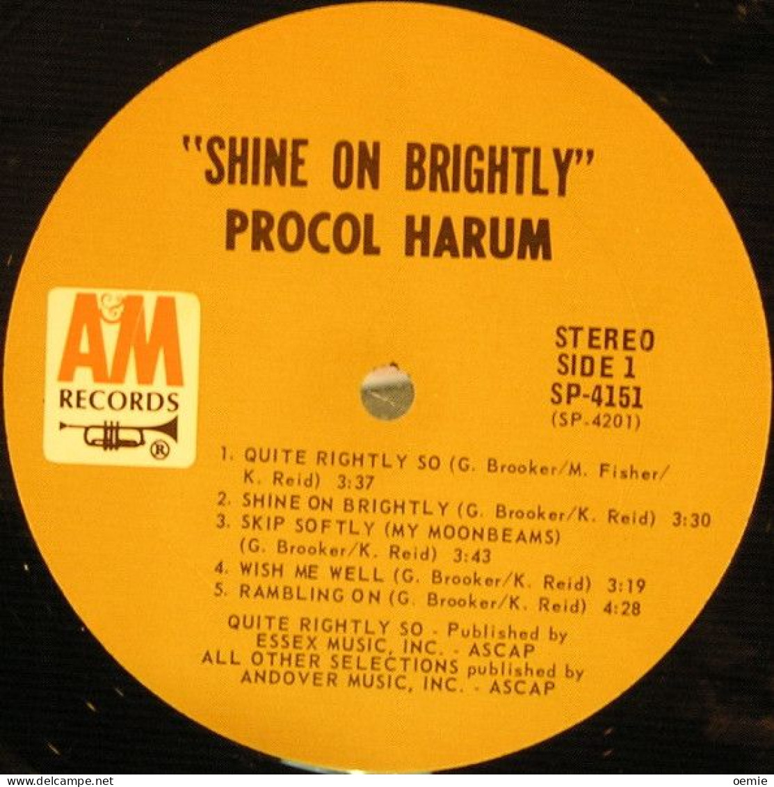 PROCOL  HARUM  °  SHINE ON BRIGHTLY   ( 1968 ) Usa - Autres - Musique Anglaise