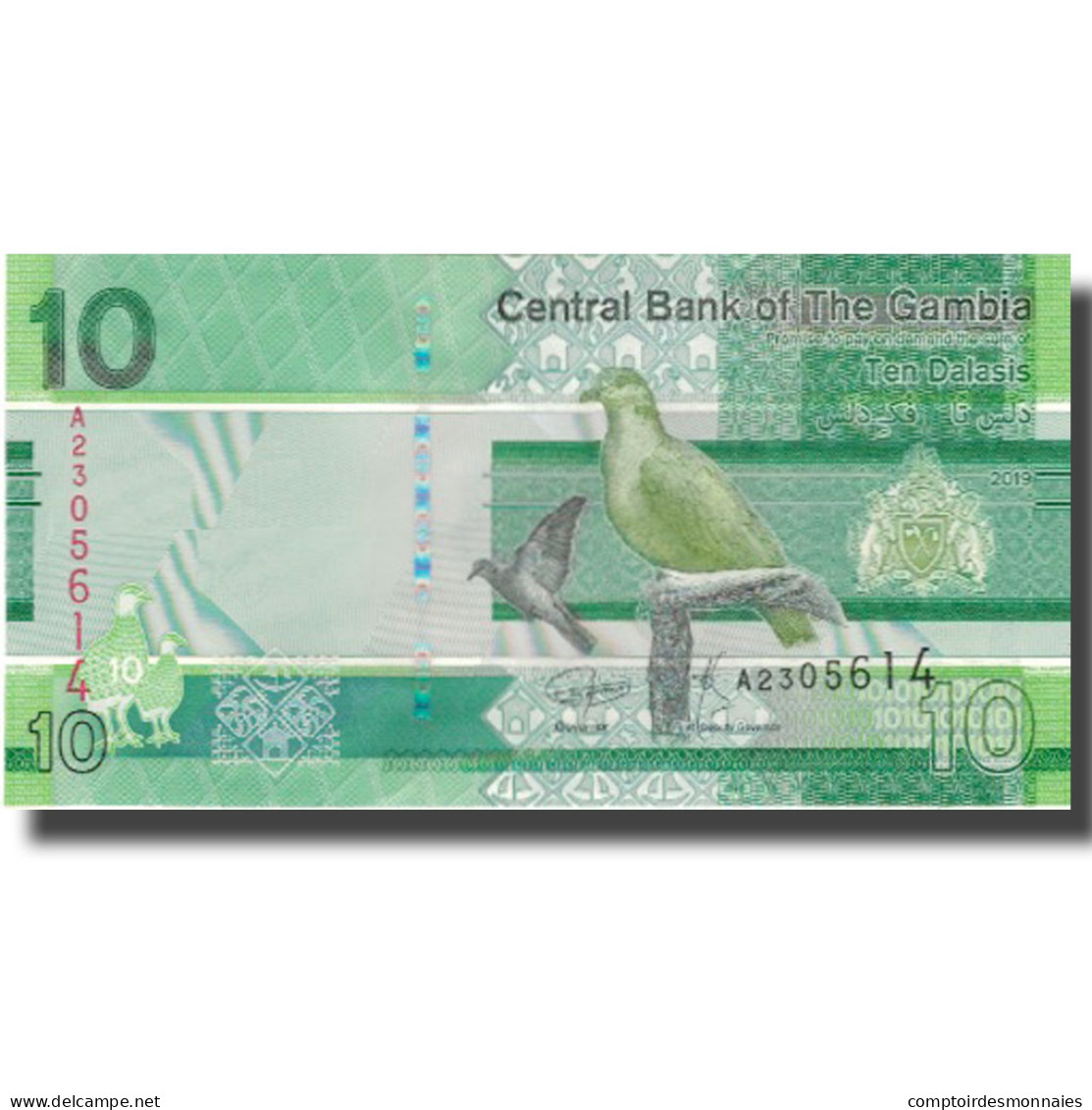 Billet, Gambia, 10 Dalasis, 2019, 2019, NEUF - Gambia