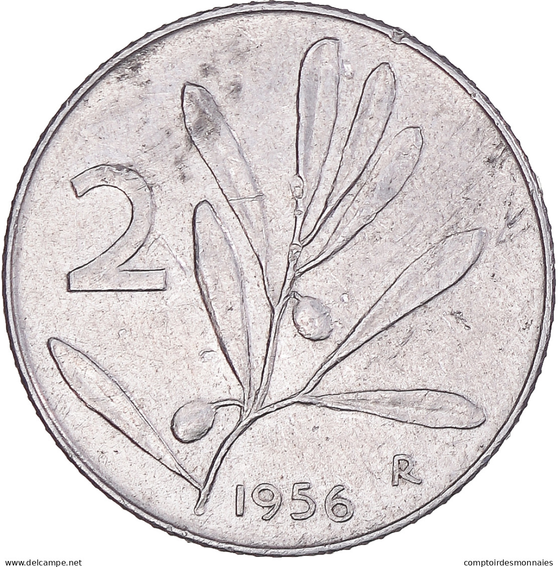 Monnaie, Italie, 2 Lire, 1956, Rome, TTB, Aluminium, KM:94 - 2 Lire