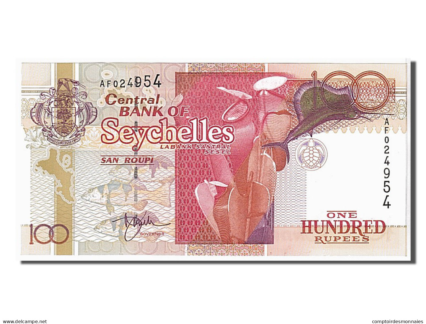 Billet, Seychelles, 100 Rupees, 2001, KM:40, NEUF - Seychelles