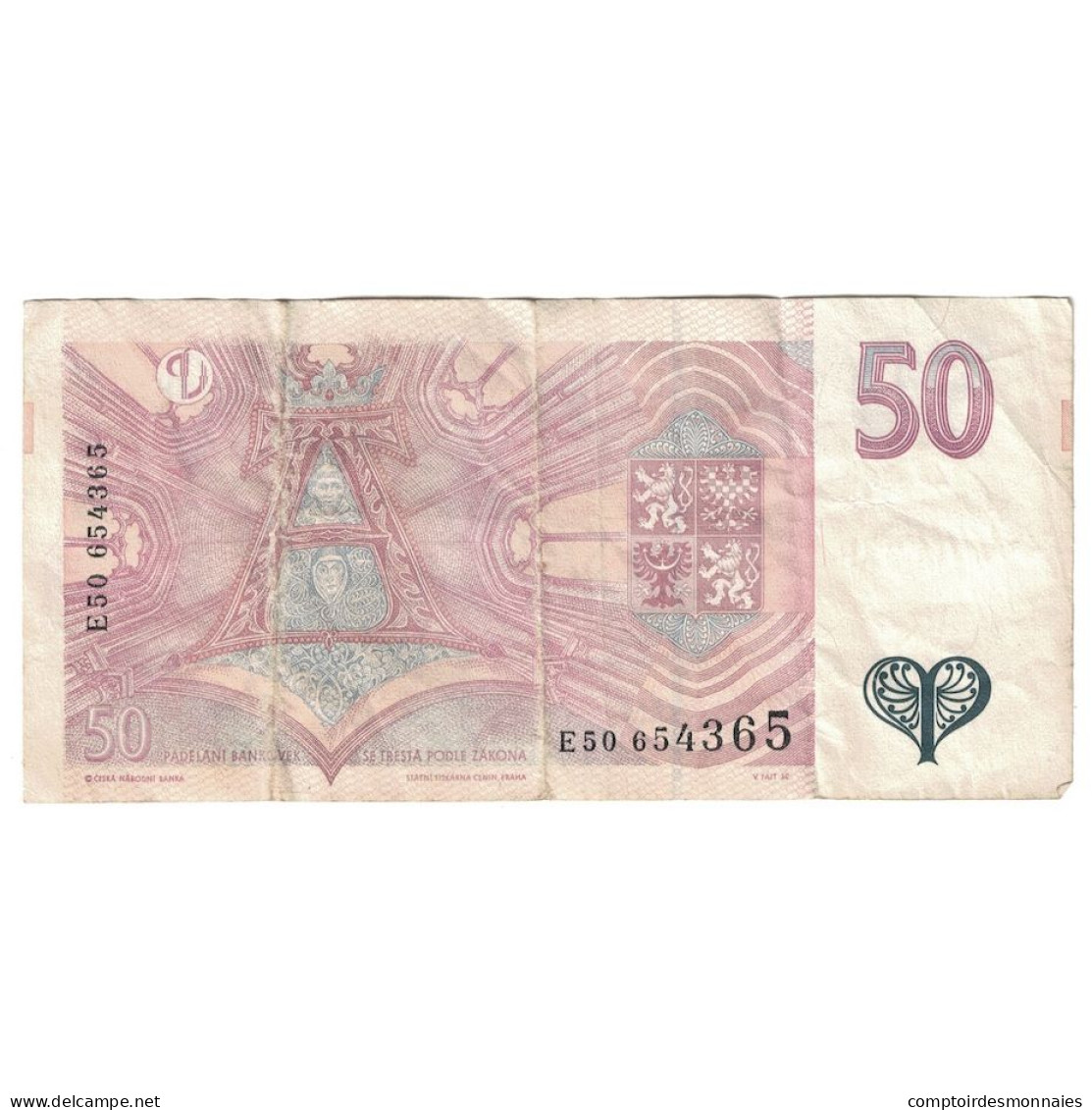 Billet, République Tchèque, 50 Korun, 1997, KM:17, TTB - República Checa