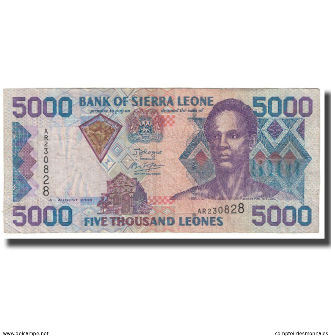 Billet, Sierra Leone, 5000 Leones, 2006, 2006-08-4, KM:27c, TTB - Sierra Leone