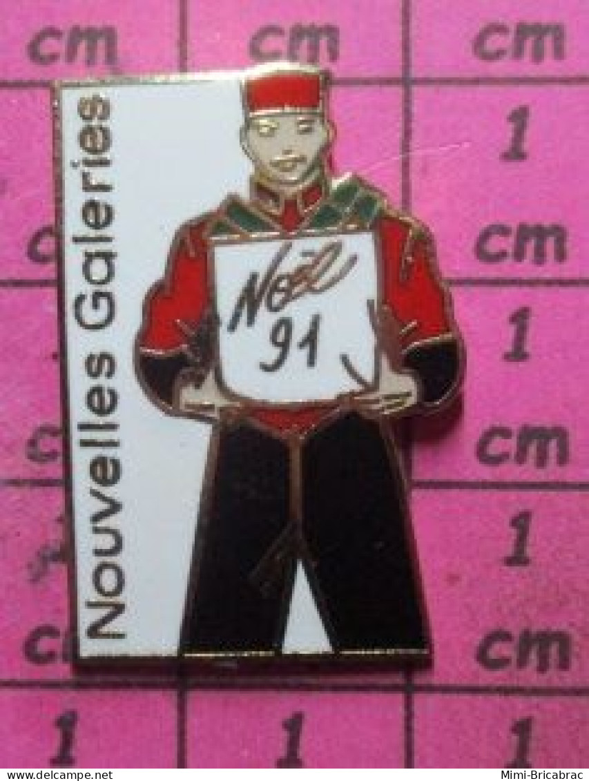 812G Pin's Pins / Beau Et Rare / NOEL 91 NOUVELLES GALERIES GROOM - Navidad