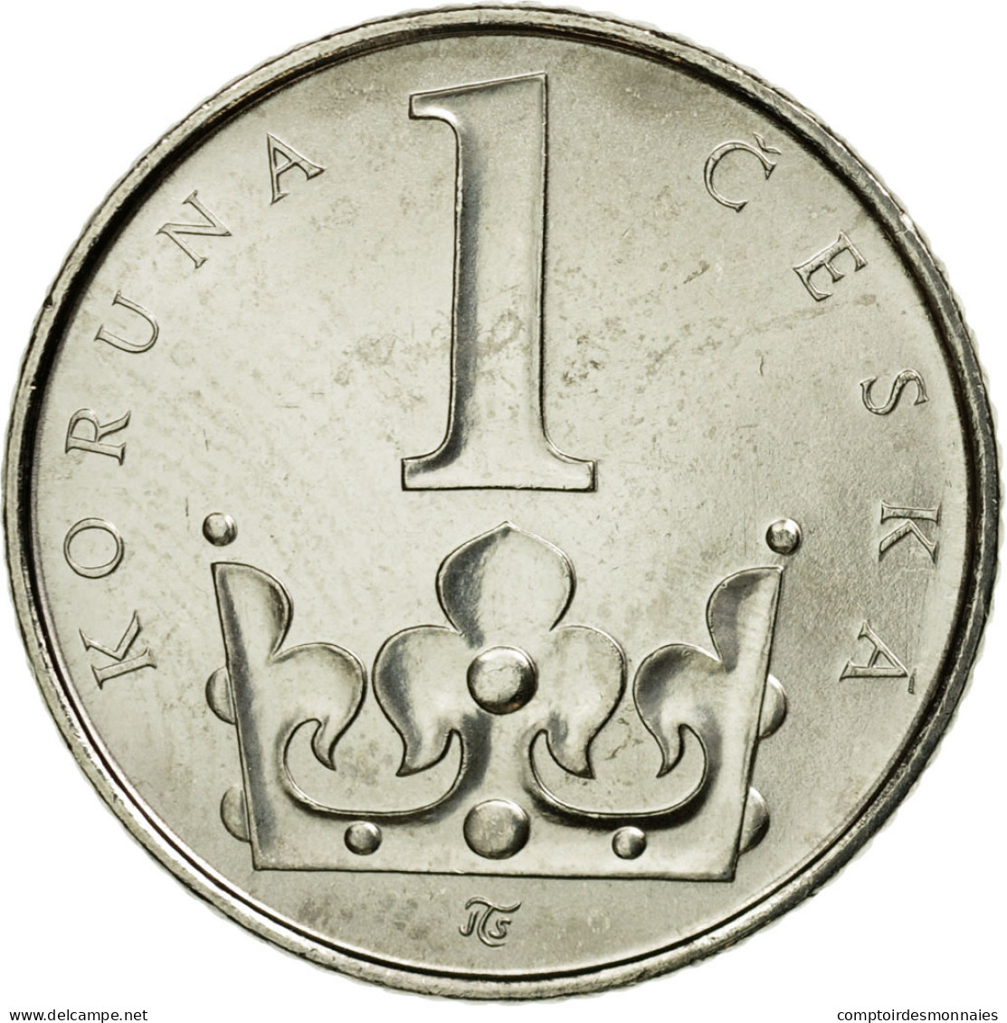Monnaie, République Tchèque, Koruna, 2001, TTB, Nickel Plated Steel, KM:7 - Tchéquie