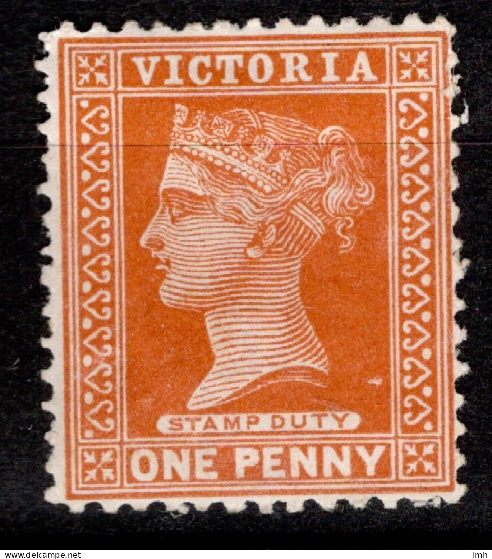 Vic 1886 SG313c One Penny, 1d, Brown-red, Mint Hinged.Cat £24.00 - Oblitérés