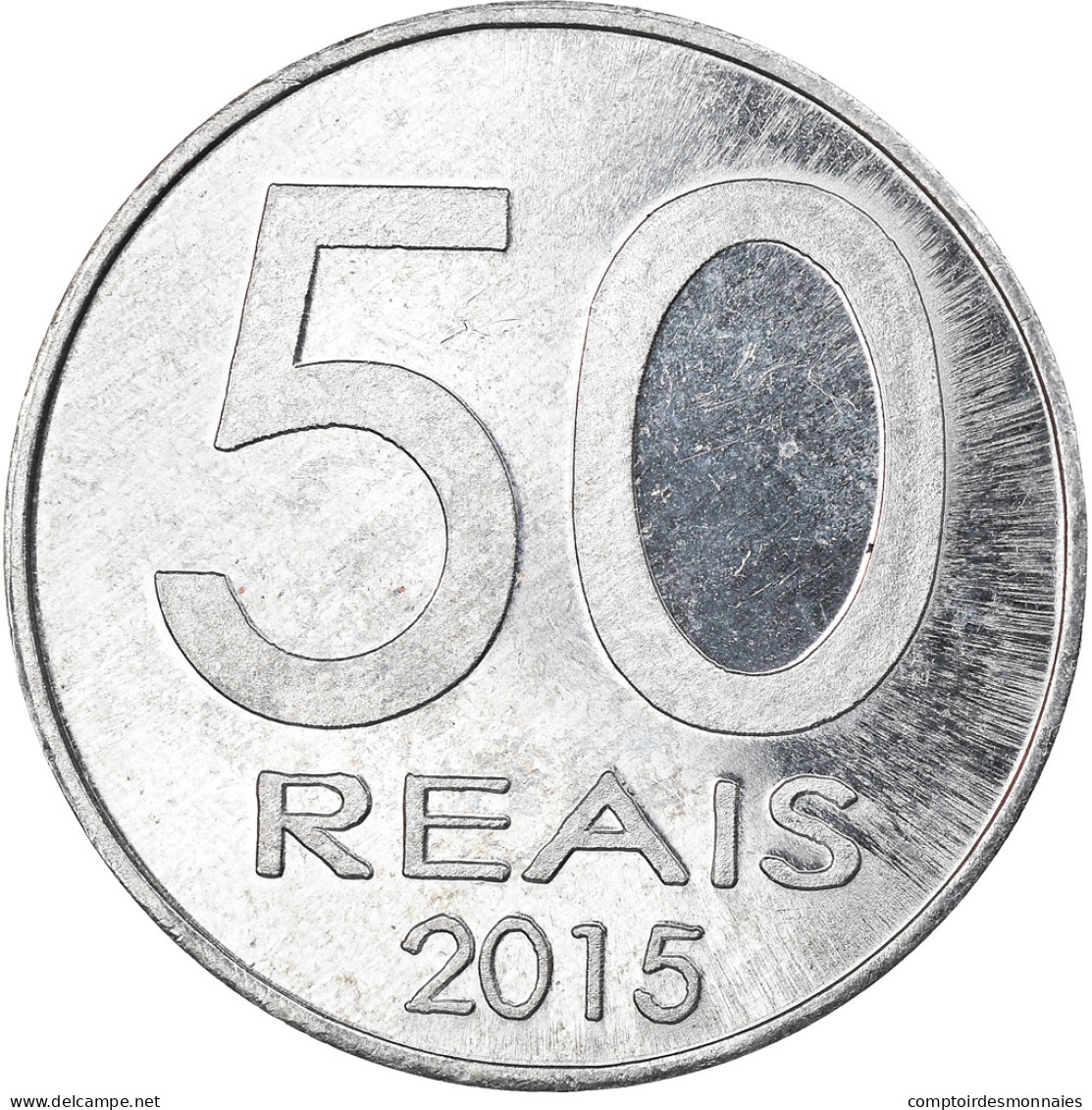 Monnaie, CABINDA, 50 Reais, 2015, SPL, Aluminium - Angola