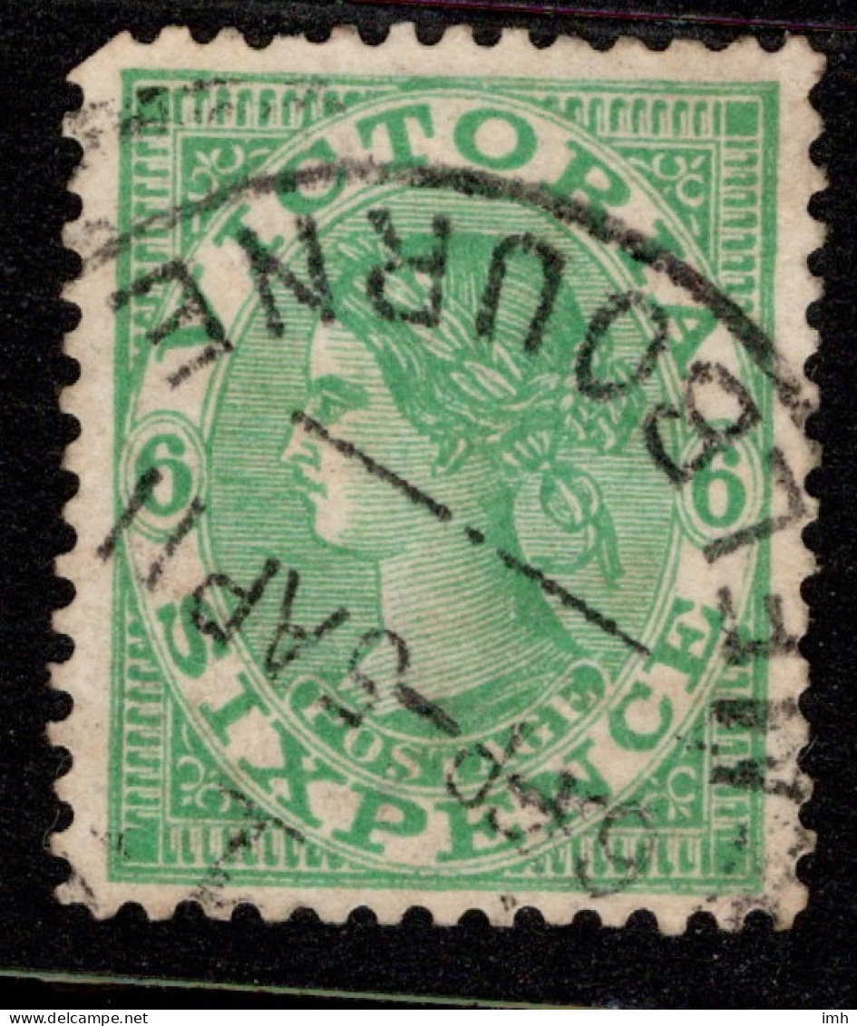 Vic 1905 SG 423b Six Pence, Emerald. Cat £0.80 - Oblitérés