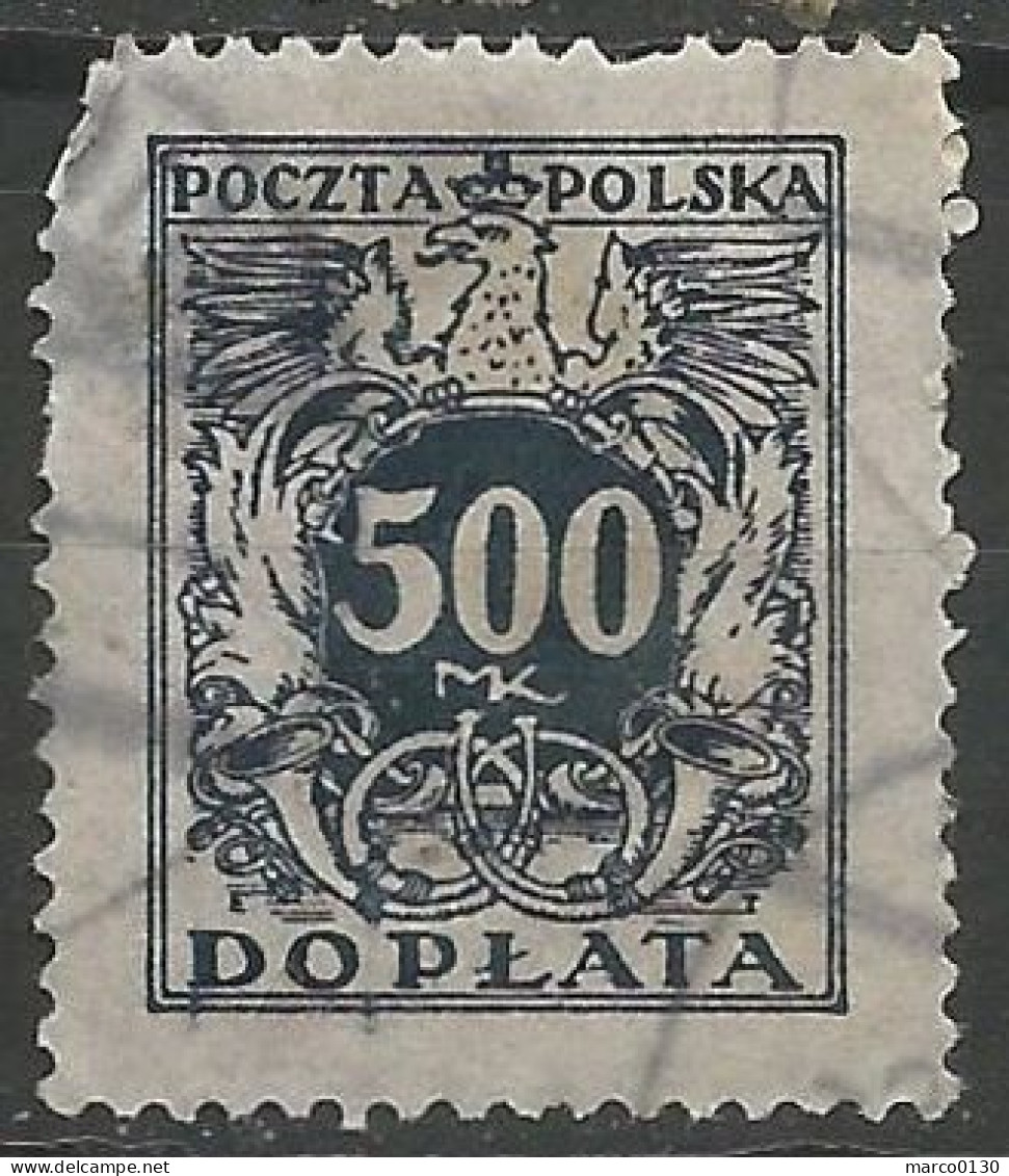 POLOGNE / TAXE N° 48 OBLITERE - Postage Due