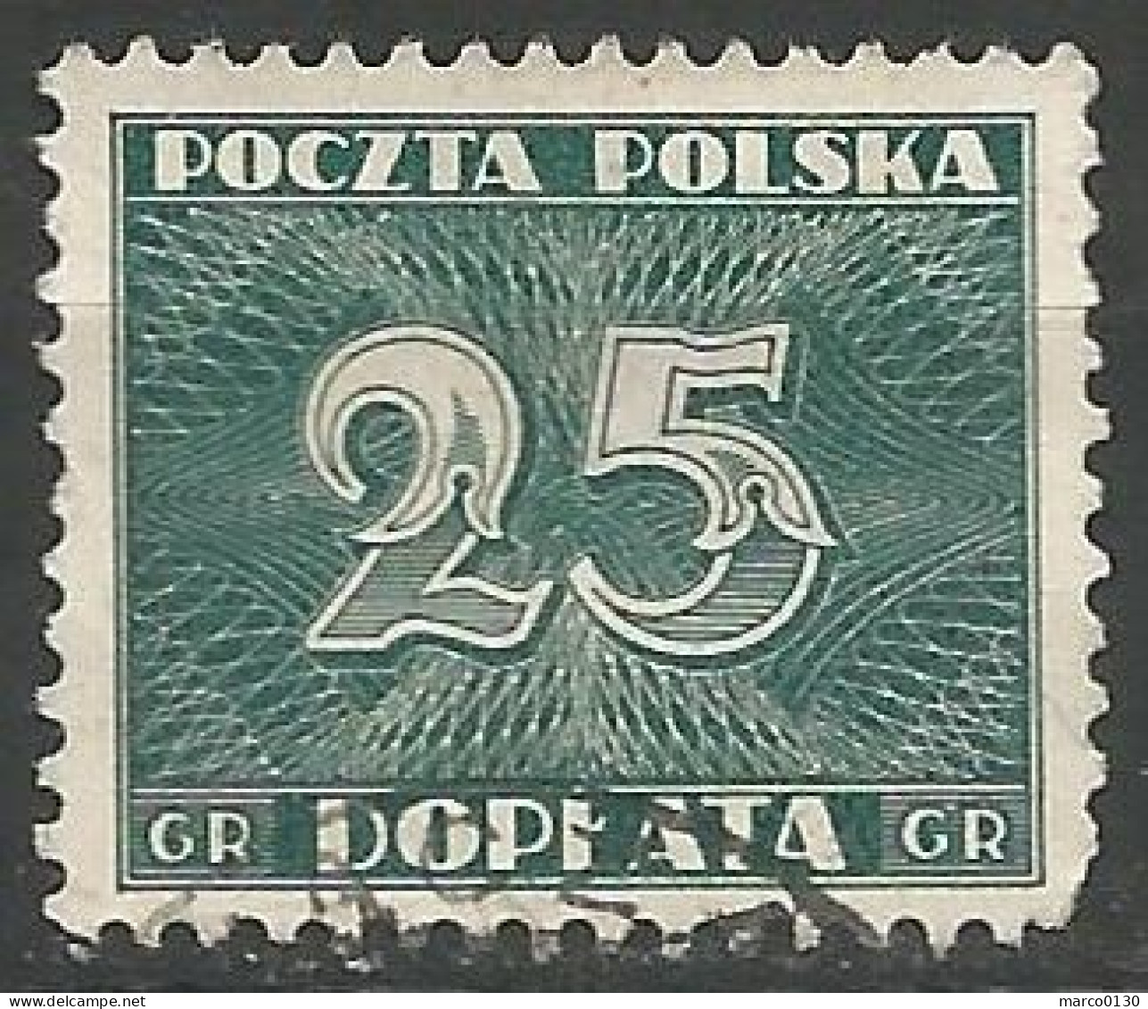 POLOGNE / TAXE N° 101 OBLITERE - Postage Due