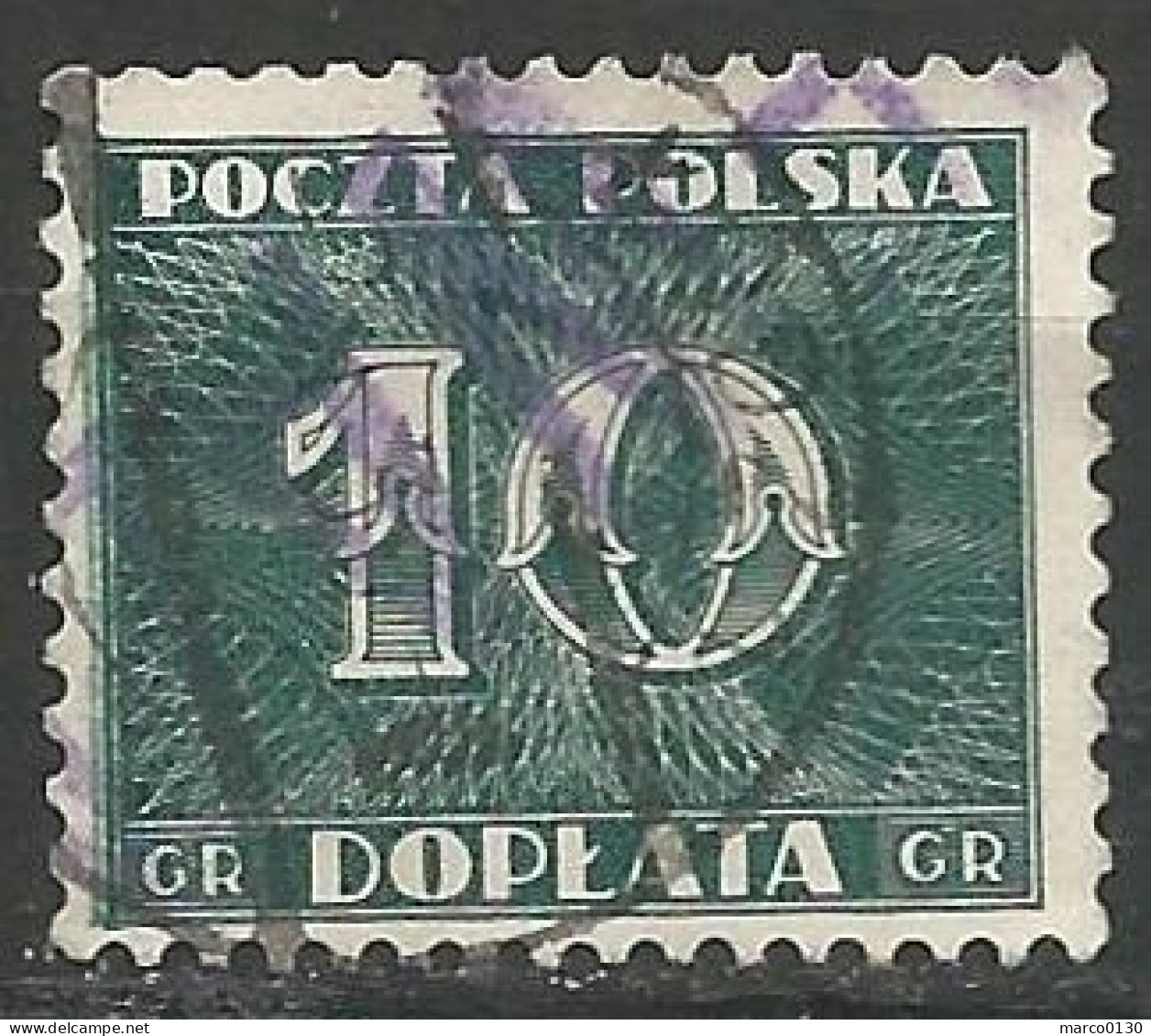 POLOGNE / TAXE N° 98 OBLITERE - Postage Due