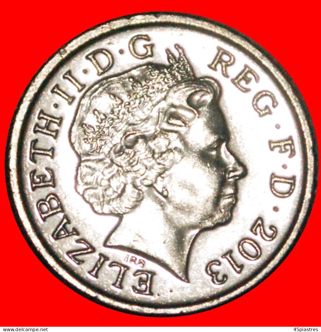 * SHIELD (2011-2015): GREAT BRITAIN  5 PENCE 2013 MINT LUSTRE! ELIZABETH II (1953-2022) ·  LOW START · NO RESERVE! - 5 Pence & 5 New Pence