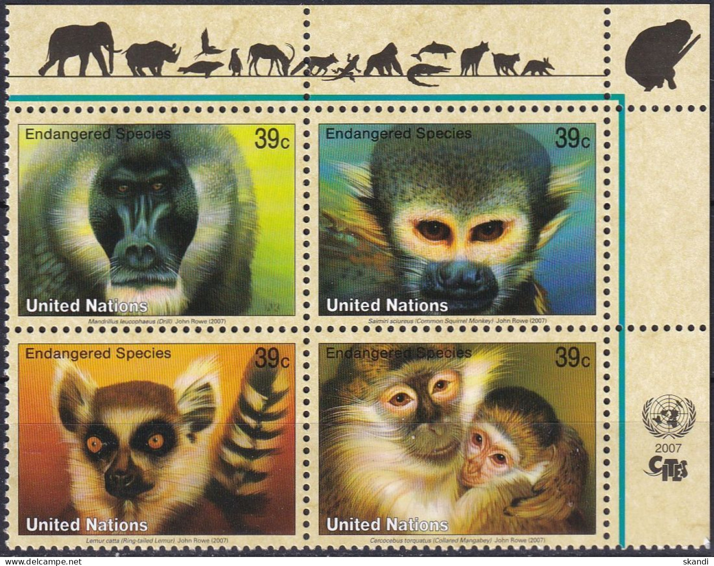 UNO NEW YORK 2007 Mi-Nr. 1045/48 ** MNH - Unused Stamps