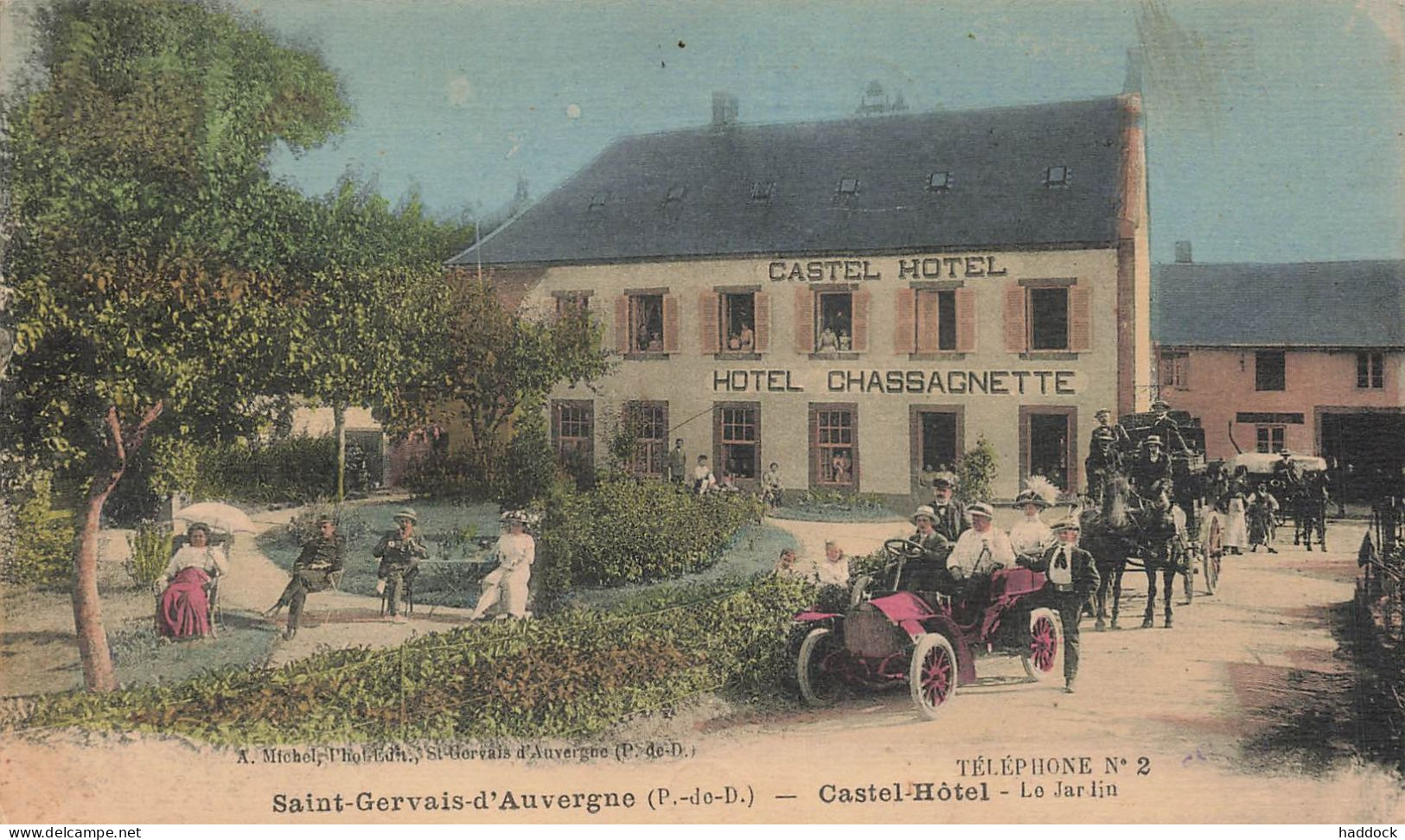 SAINT GERVAIS D'AUVERGNE : CASTEL HOTEL - LE JARDIN - Saint Gervais D'Auvergne
