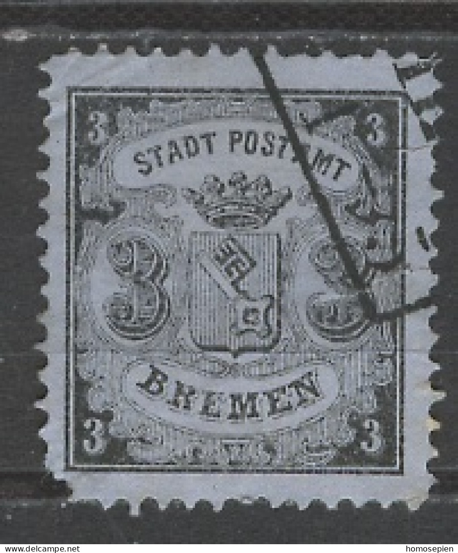Allemagne Brême - Germany - Deutschland 1855-61 Y&T N°1Aa - Michel N°1 (o) - 1s Armoirie - Bremen