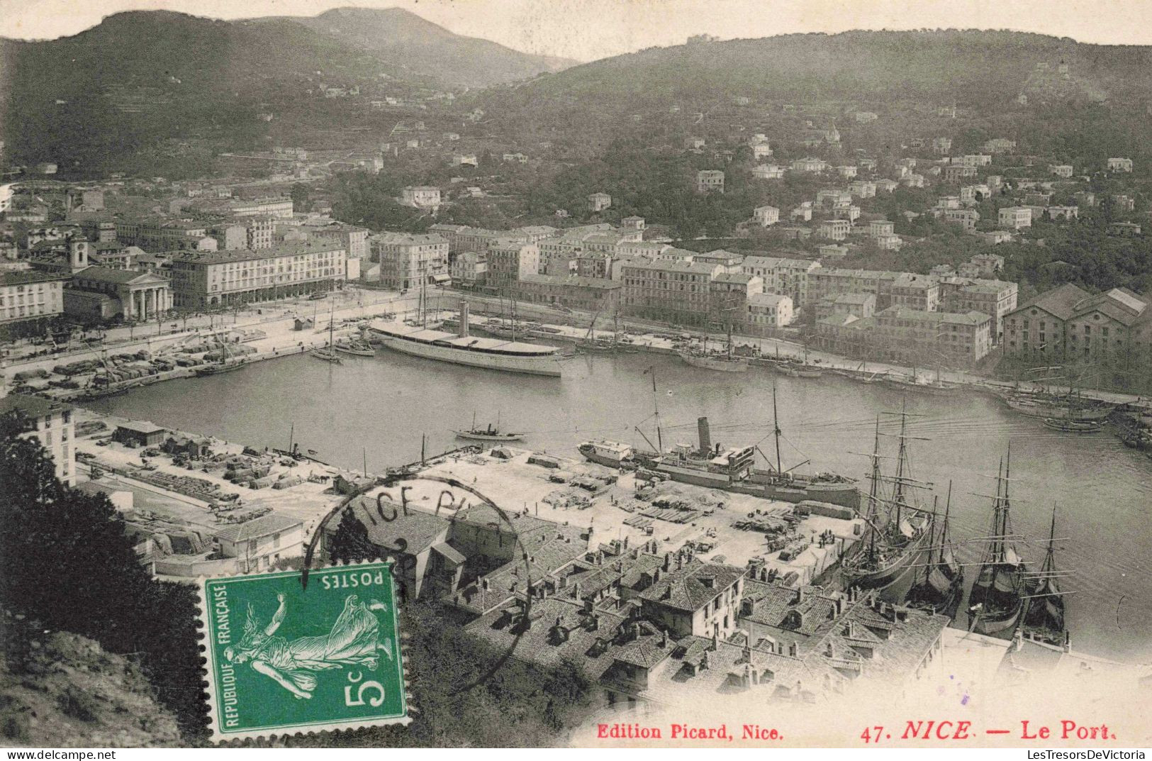 FRANCE - Nice - Le Port - Vue - Bateaux - Carte Postale Ancienne - Schiffahrt - Hafen